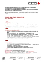 Annonce Emploi garde d'enfants à domicile
